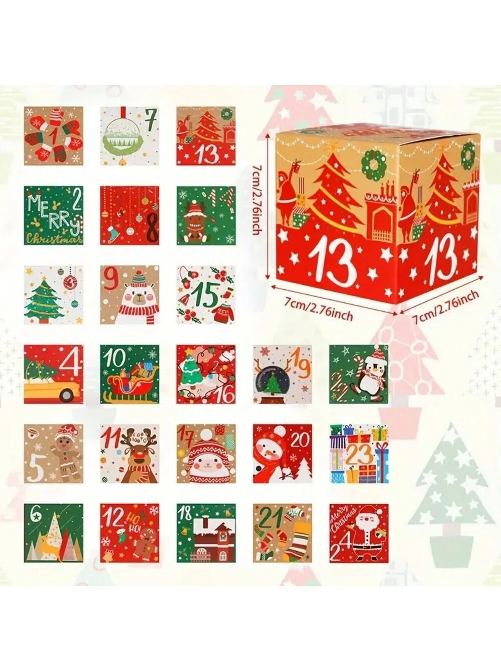 12 Days SCRUNCHIES CHRISTMAS Advert Calendar